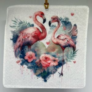 Flamingo Heart Air Freshener